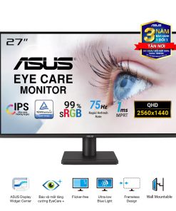Màn Hình Asus VA27AQ (27 inch/IPS/2K/75Hz/1ms/Speaker)
